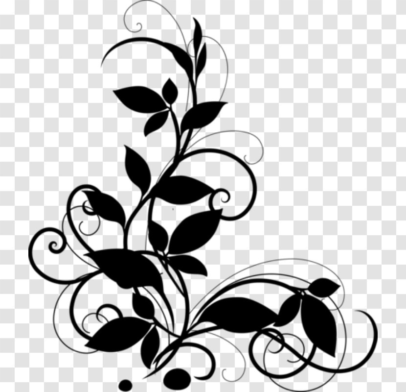 Clip Art Floral Design Leaf Line Insect - Flower - Stencil Transparent PNG