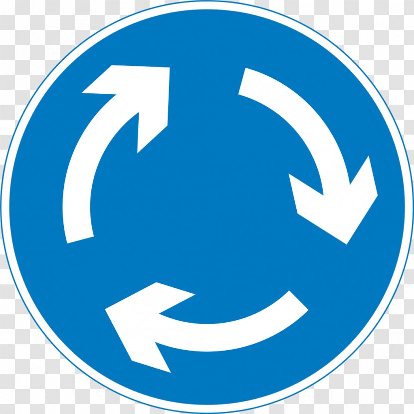 The Highway Code Roundabout Traffic Sign Regulatory - Warning - Signs Transparent PNG