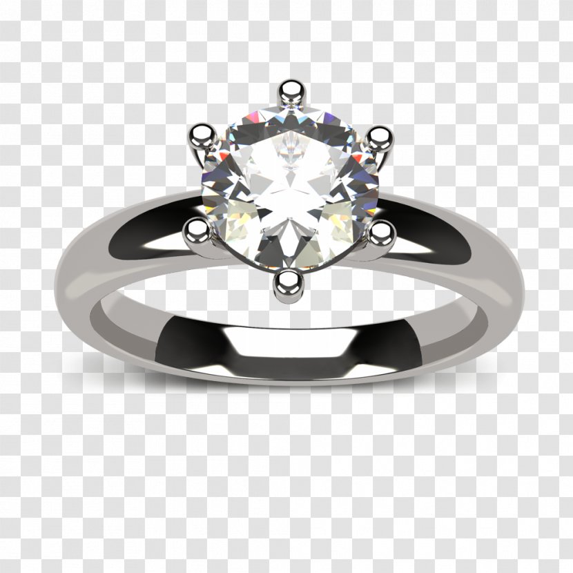 Engagement Ring Moissanite Silver Body Jewellery - Fashion Accessory Transparent PNG