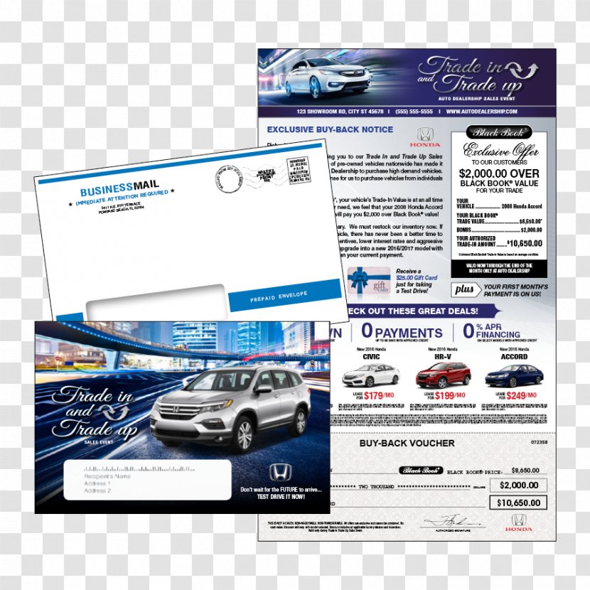Car Honda Trade Motor Vehicle Value - Crv - Direct Mail Transparent PNG