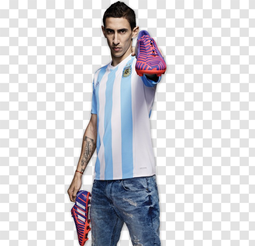 T-shirt Fashion Sleeve Electric Blue - Clothing - Di Maria Argentina Transparent PNG