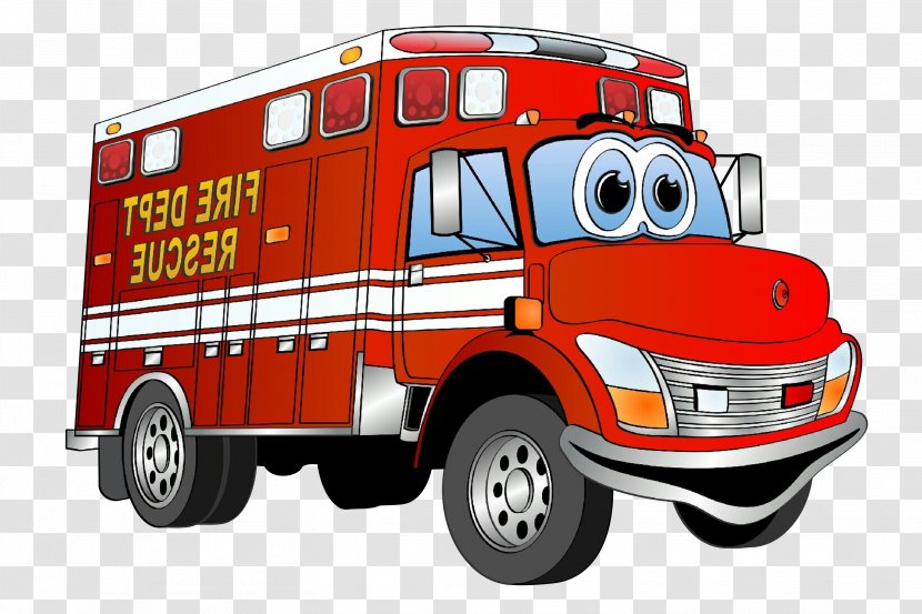Land Vehicle Motor Fire Apparatus Emergency - Snout - Truck Transparent PNG