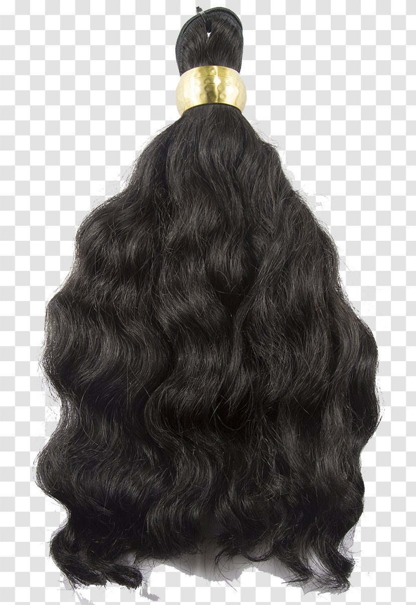 Black Hair Long Brown Wig - Curly Grass Pattern Transparent PNG