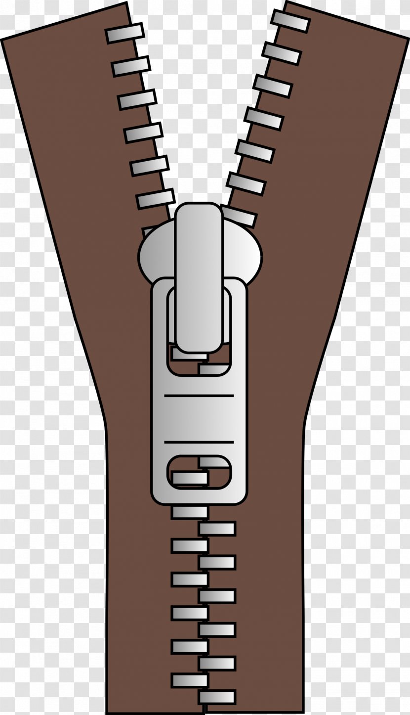 Metal Zipper Clip Art - Neck Transparent PNG