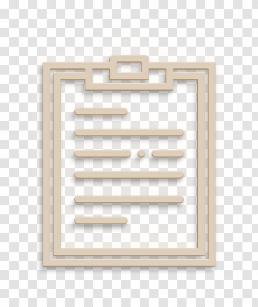 Note Icon Essential Set Notepad - White - Rectangle Beige Transparent PNG