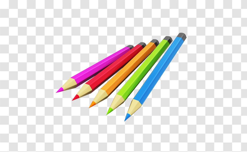 Colored Pencil 3D Computer Graphics - Writing Implement Transparent PNG