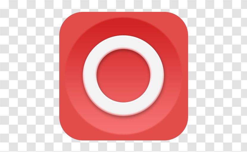Circle Font - Red - Design Transparent PNG