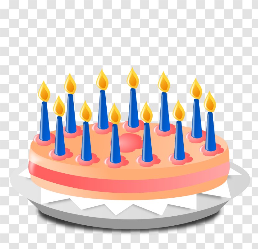 Birthday Cake Candle - Food - Anniversary Transparent PNG