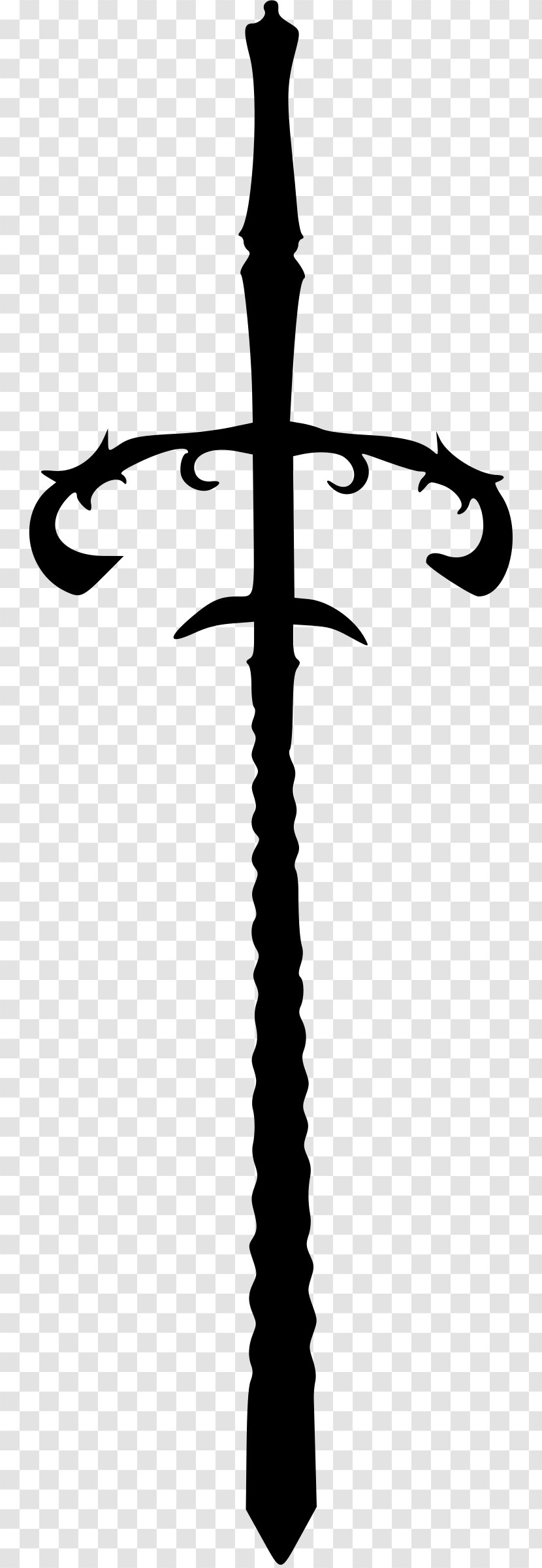 Sword Silhouette Clip Art - Autocad Dxf - Katana Transparent PNG