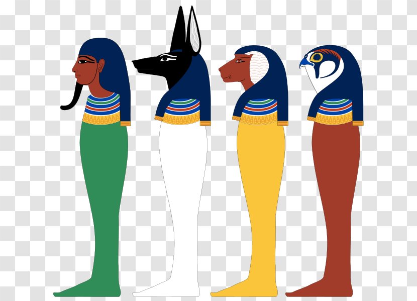 Ancient Egypt Four Sons Of Horus Duamutef Canopic Jar Osiris - Fantastic Logo Transparent PNG