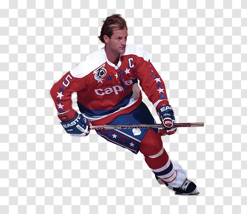 Rod Langway Washington Capitals Hockey Hall Of Fame Jersey Defenceman - Team Sport - Uniform Transparent PNG