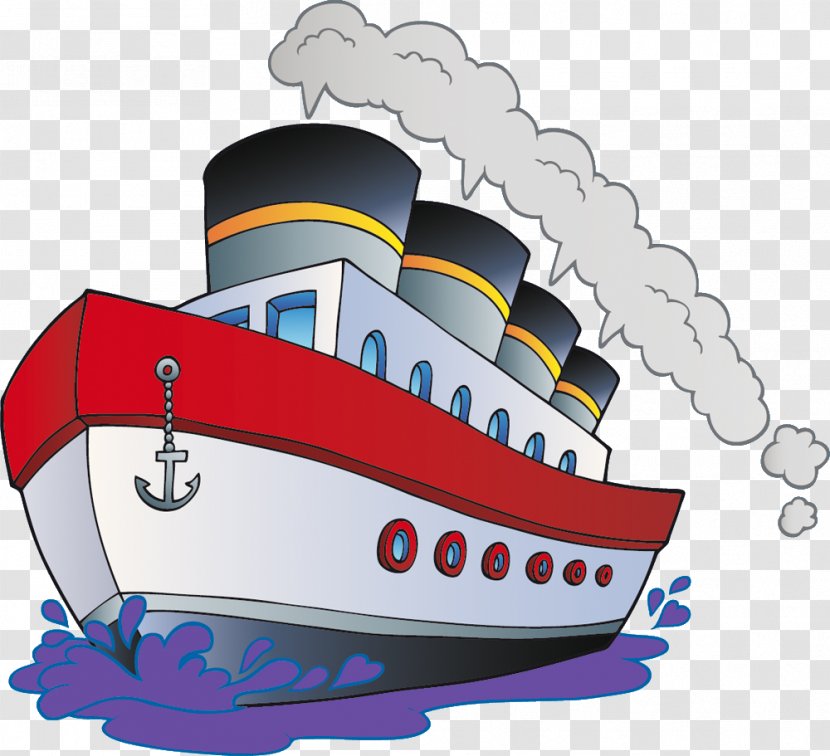 Cartoon Boat Ship - Stock Photography Transparent PNG