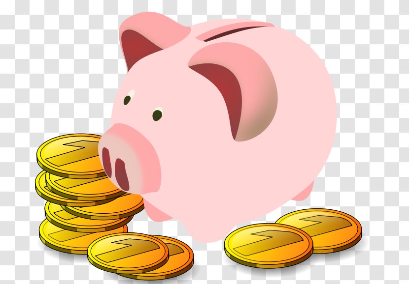 Clip Art Piggy Bank Saving Money - Demand Deposit Transparent PNG
