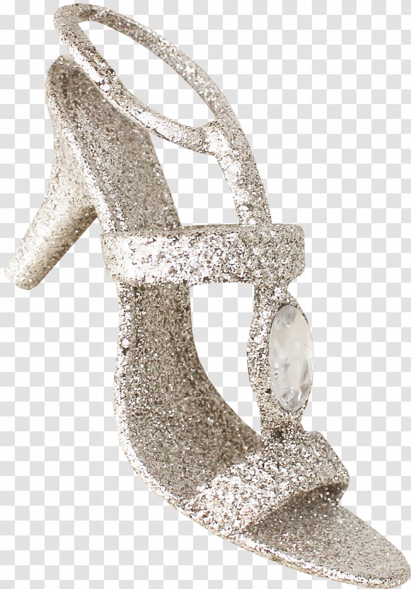 High-heeled Footwear Shoe Silver Designer - Highheeled - Pretty High Heels Transparent PNG
