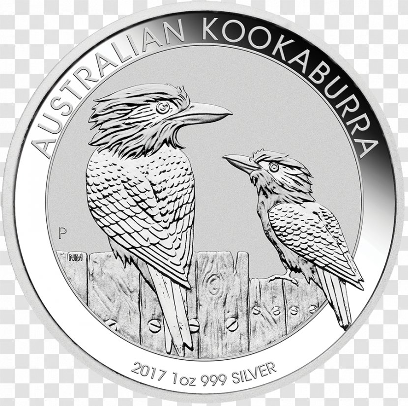 Perth Mint Laughing Kookaburra Australian Silver Bullion Coin Gold Transparent PNG