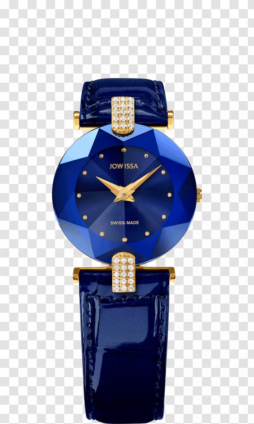 Jowissa Watch Swiss Made Strap Leather - Cobalt Blue - Ladies Transparent PNG