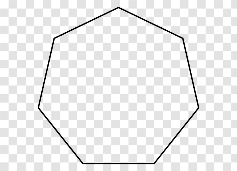 Heptagon Regular Polygon Правильний семикутник Angle - Central Transparent PNG