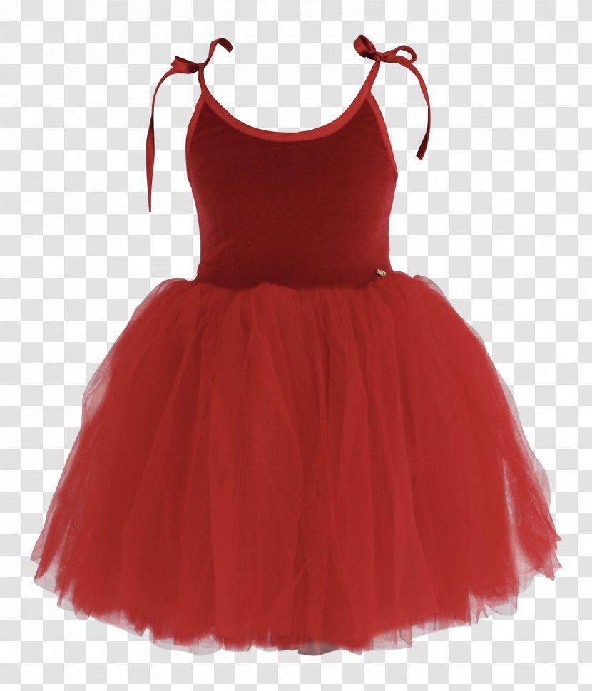 Red Cocktail Dress Tutu Skirt - Leggings Transparent PNG