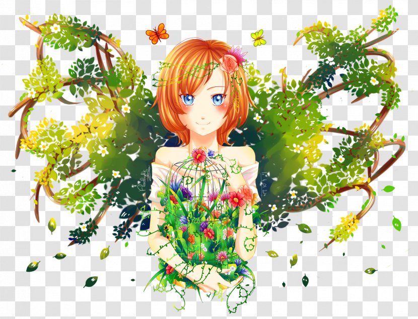 Floral Design Fairy Illustration Leaf - Doll - Spring Giveaway Prize Transparent PNG