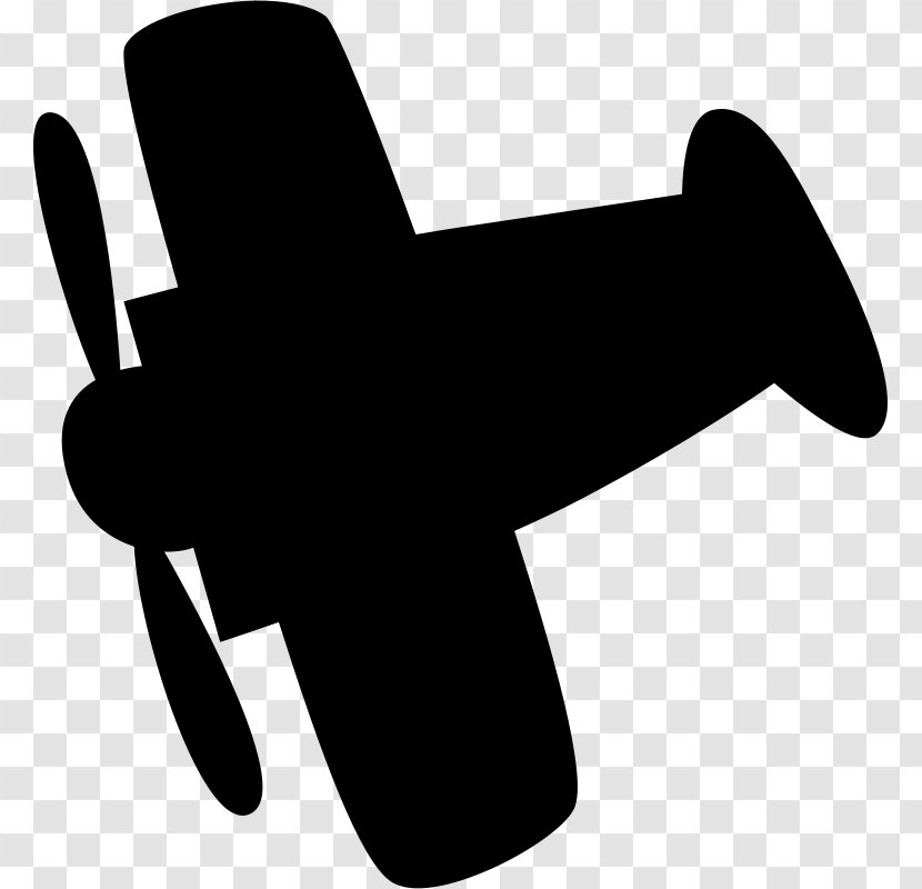 Airplane Silhouette Drawing Clip Art - Monochrome Photography Transparent PNG