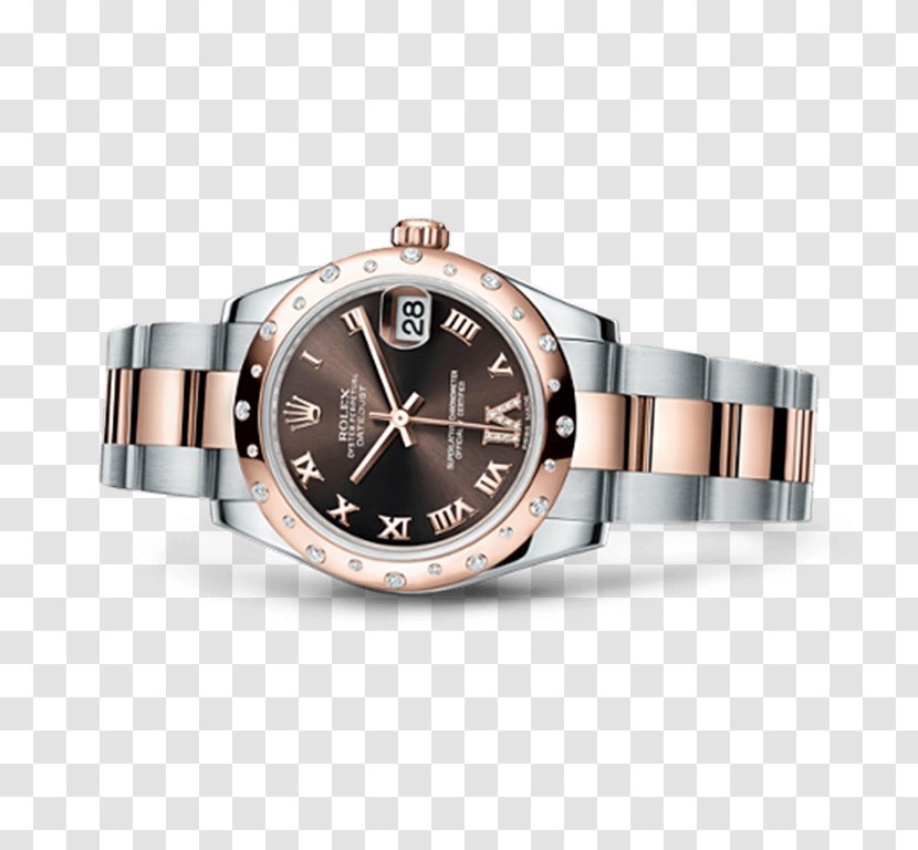 Rolex Datejust Oyster Counterfeit Watch - Diamond Transparent PNG
