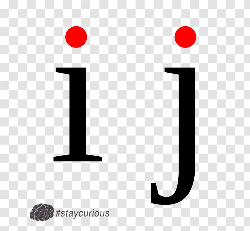 Tittle Dotted And Dotless I Letter Word - Area Transparent PNG