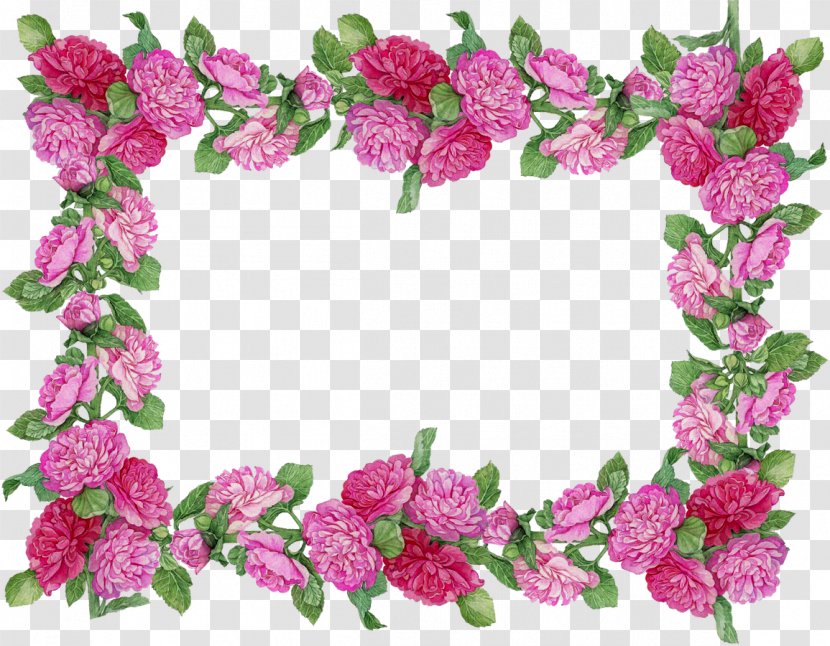 Stepmother Birthday Wish Happiness - Daughter - Pink Flower Border Transparent PNG