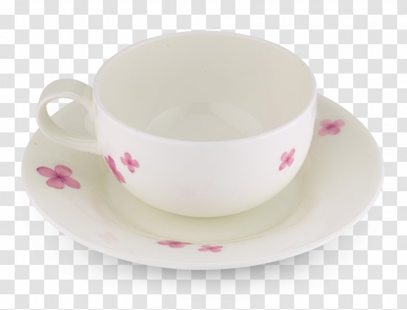 Tableware Saucer Coffee Cup Mug Porcelain - Delicate Petals Transparent PNG