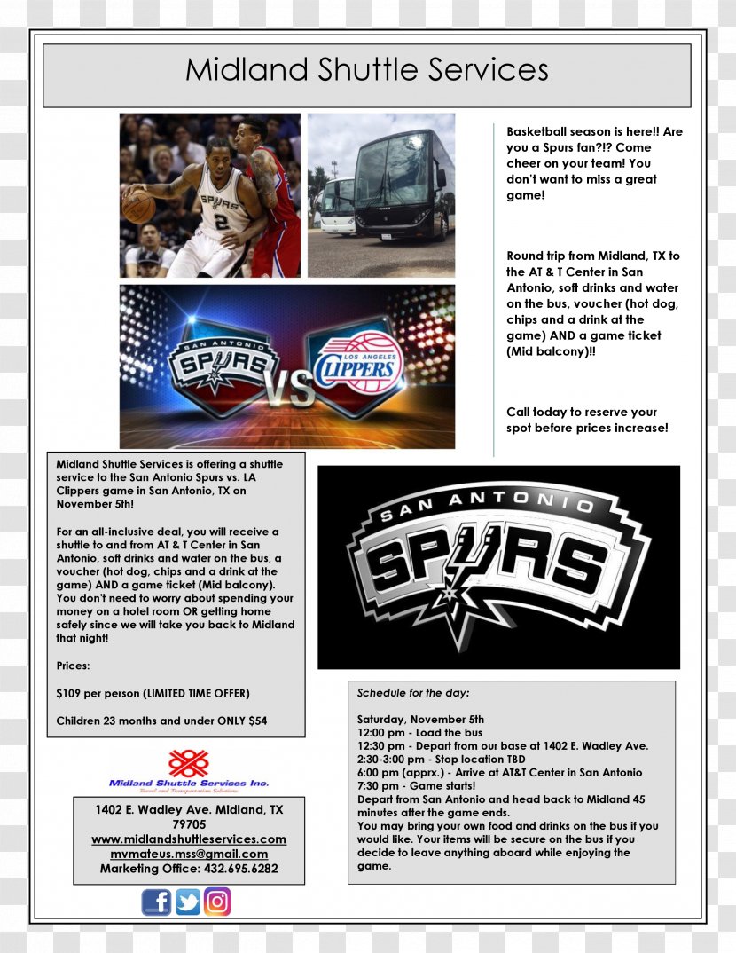 San Antonio Spurs NBA Bag Tag Advertising Font - Team - Taxi Flyer Transparent PNG