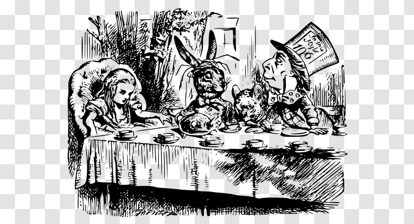 Alice's Adventures In Wonderland Mad Hatter Duchess Tea - Alice Transparent PNG