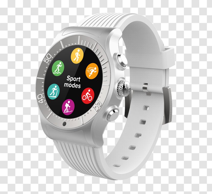 MyKronoz ZeSport Zesport Bl/Blk Adult ZeRound Smartwatch - Pedometer - Watch Transparent PNG