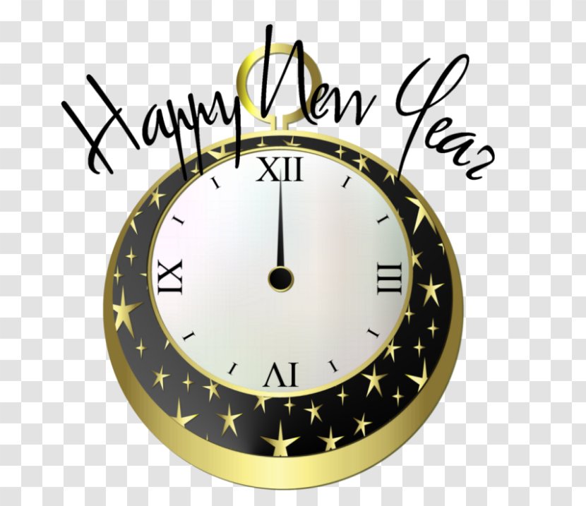 New Years Day Eve Greeting Card Gift - Watch Time Transparent PNG