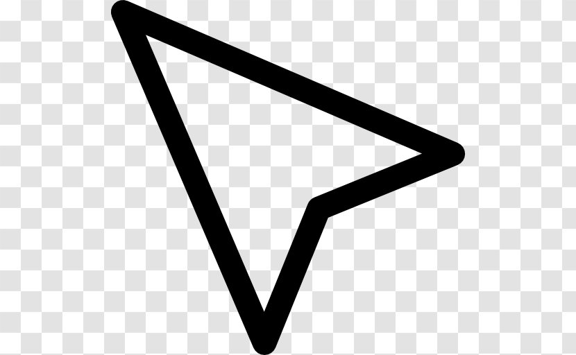 Computer Mouse Arrow Pointer - Triangle Transparent PNG