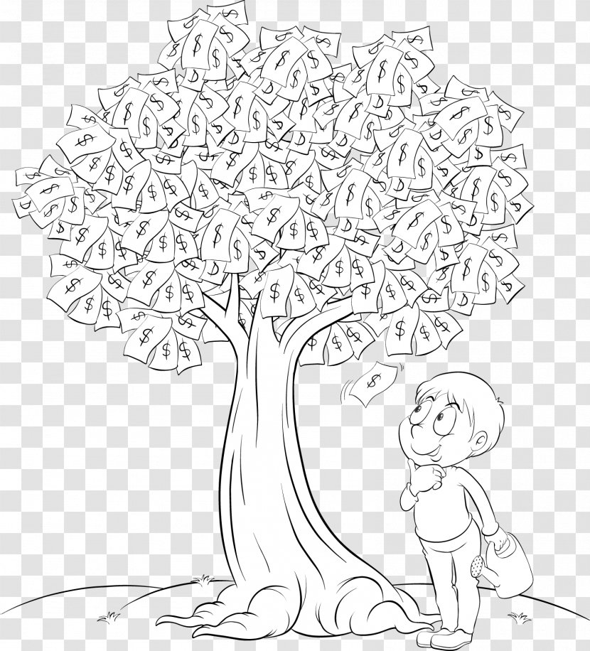 Tree Drawing - Money Transparent PNG