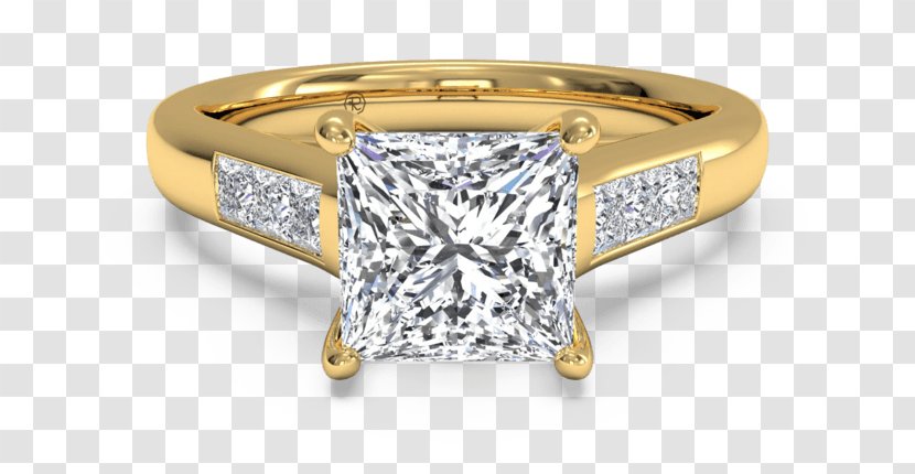 Engagement Ring Jewellery Diamond - Moissanite - Ganesh Design Hand Rings Transparent PNG