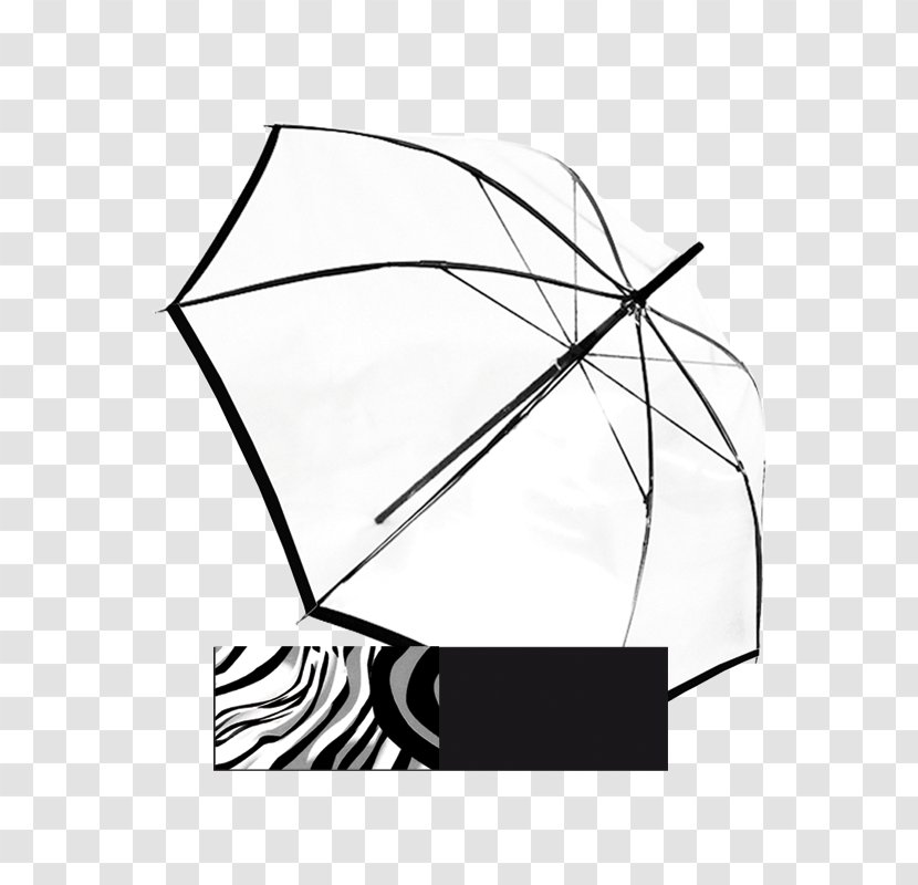 White Umbrella Line Art - Watercolor Transparent PNG