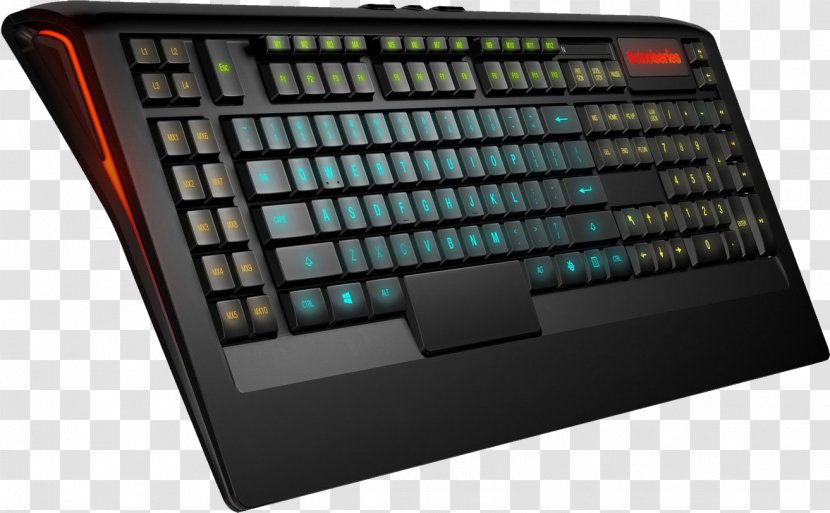 Black Computer Keyboard Amazon.com Gaming Keypad Backlight - Numeric Transparent PNG