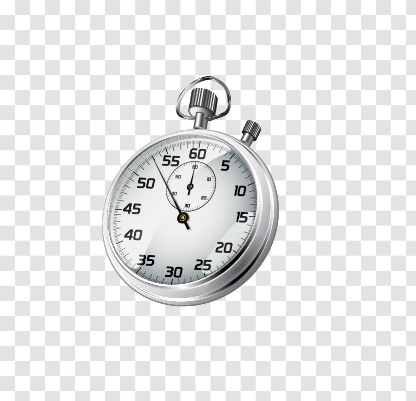 Stopwatch Clip Art - Silver - Clock Transparent PNG