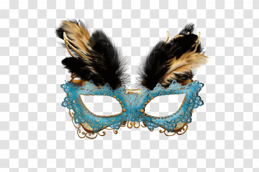 Carnival Of Venice Mask Masquerade Ball - Domino - Creative Feather Masks Transparent PNG