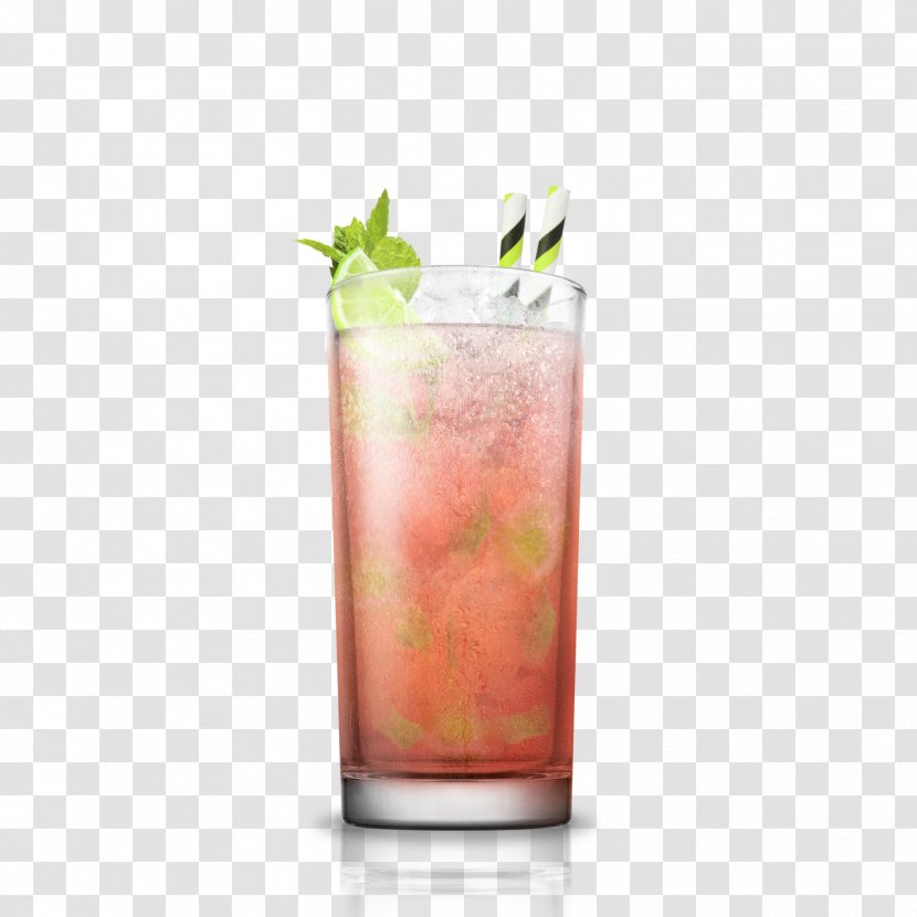 Mojito Cocktail Juice Mai Tai Sea Breeze - Rickey Transparent PNG