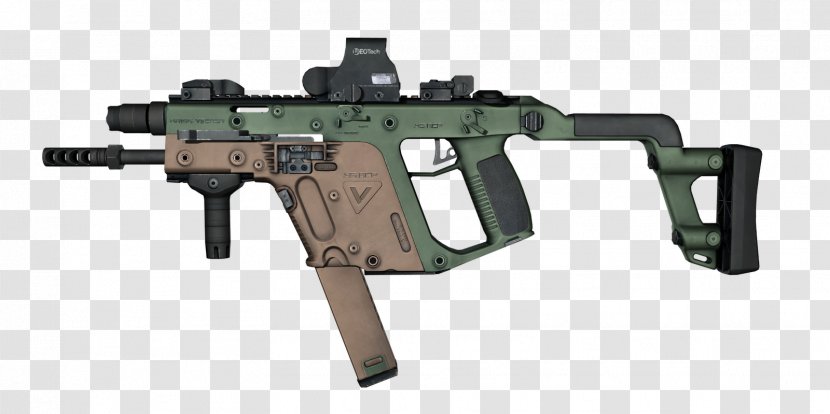 KRISS Vector Weapon Firearm Submachine Gun Airsoft - Watercolor Transparent PNG