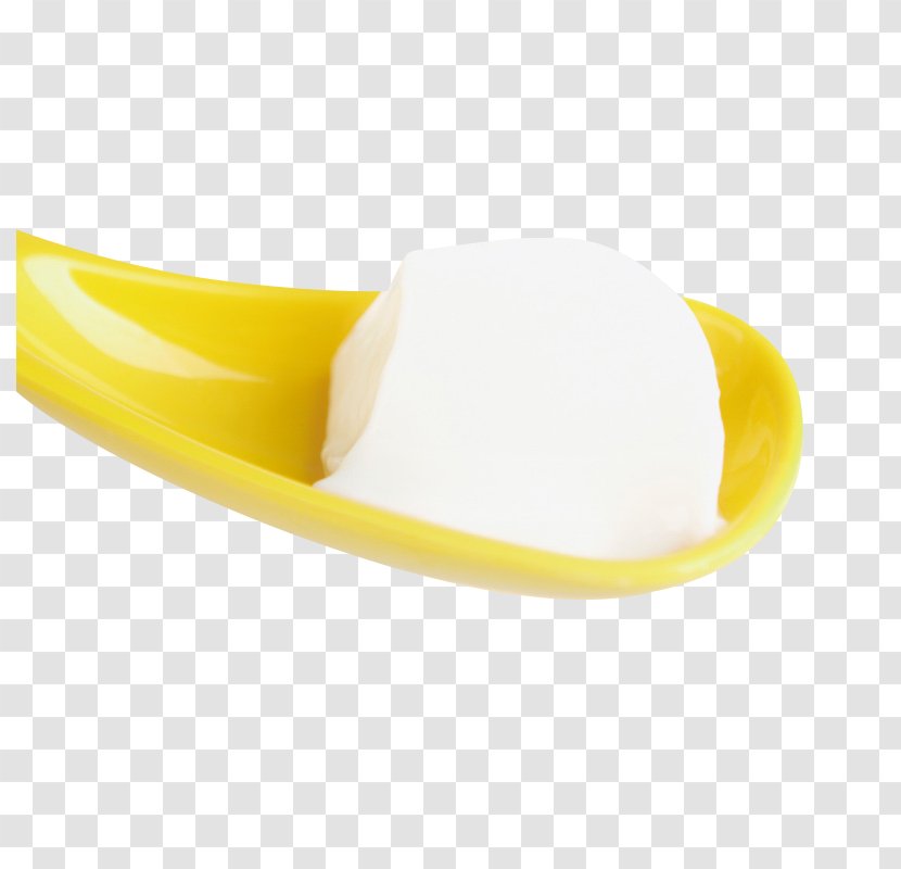 Yellow Material Tableware Angle - A Spoon Shuangpinai Transparent PNG