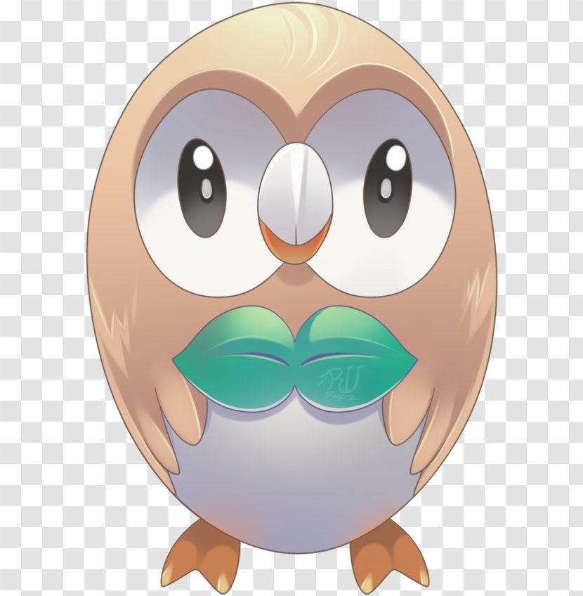 Drawing Pokémon Rowlet Fan Art - Cartoon - Pokemon Transparent PNG