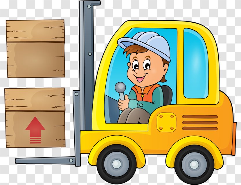 Forklift Operator Norma Regulamentadora Cargo Illustration - Motor Vehicle - Little Boy Driving A Car Transparent PNG