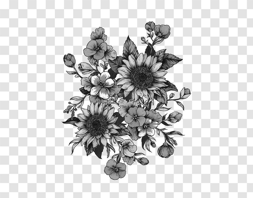 Drawing Flower Bouquet Floral Design - Flora Transparent PNG