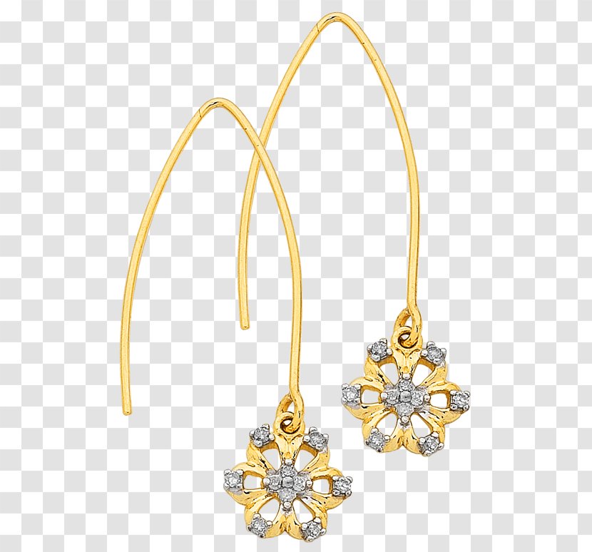 Earring Jewellery Colored Gold Necklace - Flowers Set Transparent PNG