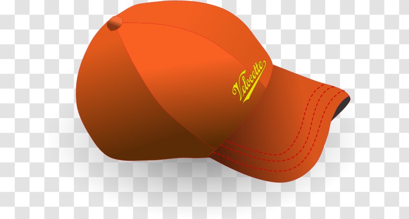 Baseball Cap Clip Art - Orange Transparent PNG