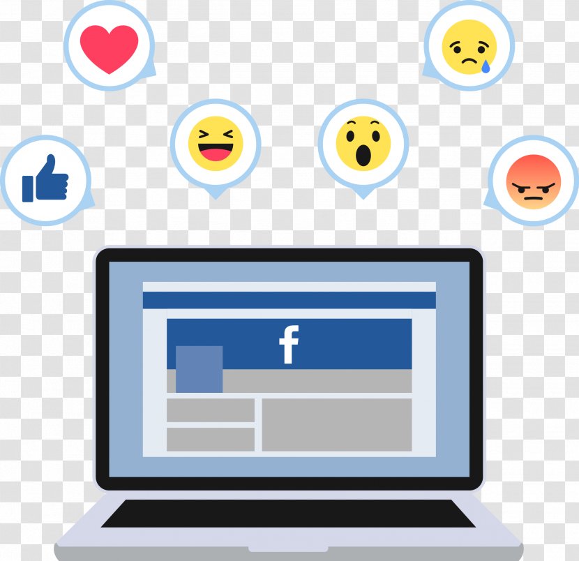 Social Media Facebook F8 Network Advertising Like Button - Area - Vector Hand-painted Laptop Transparent PNG