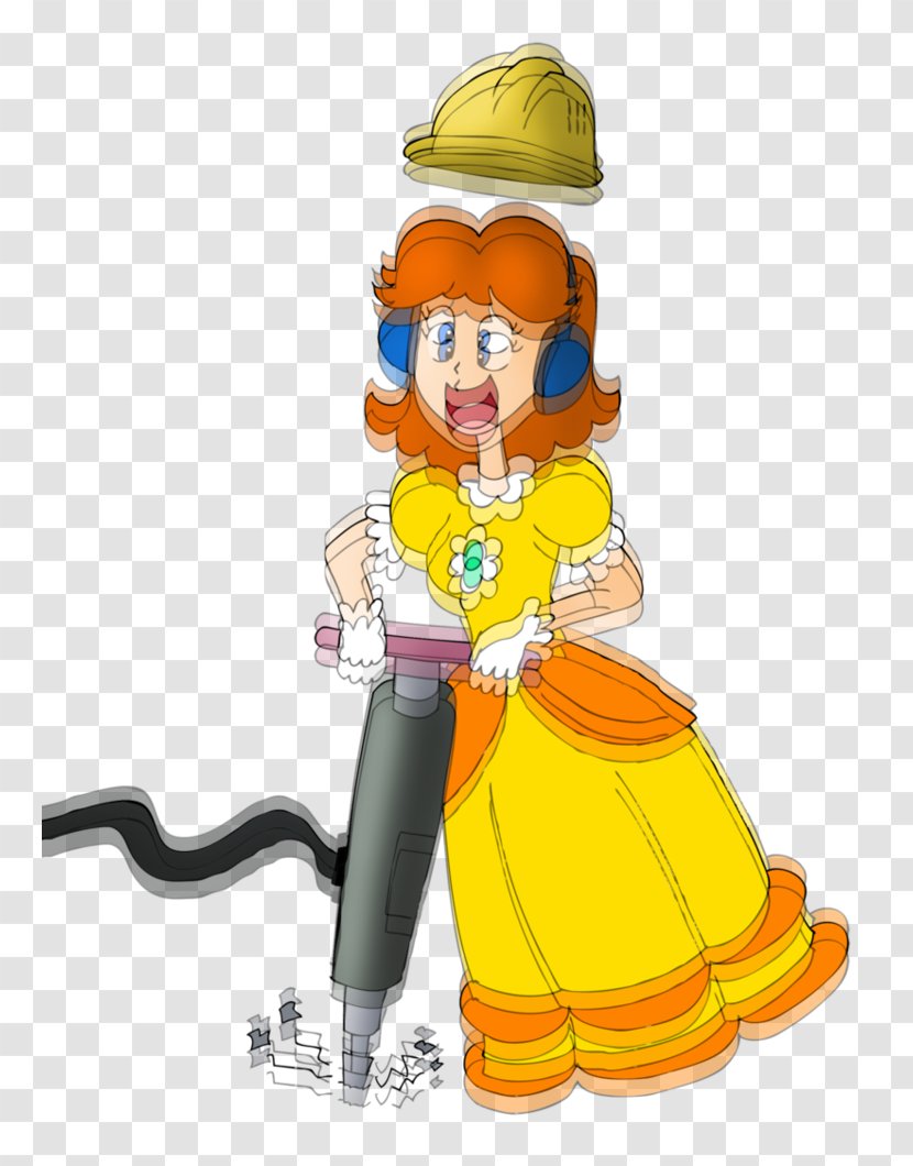 Jackhammer Cartoon Princess Daisy - Watercolor - Tree Transparent PNG