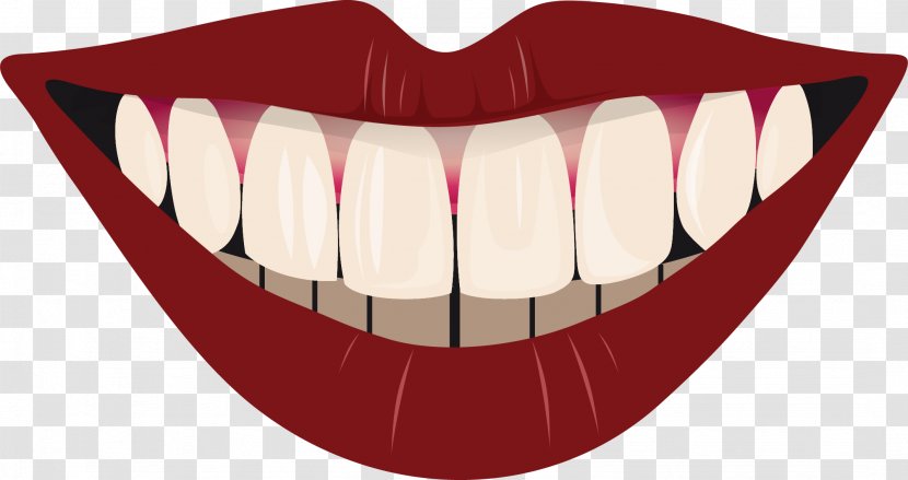 Smile Tooth Pathology Clip Art - Heart - Rosy Lips And Pretty White Teeth Transparent PNG